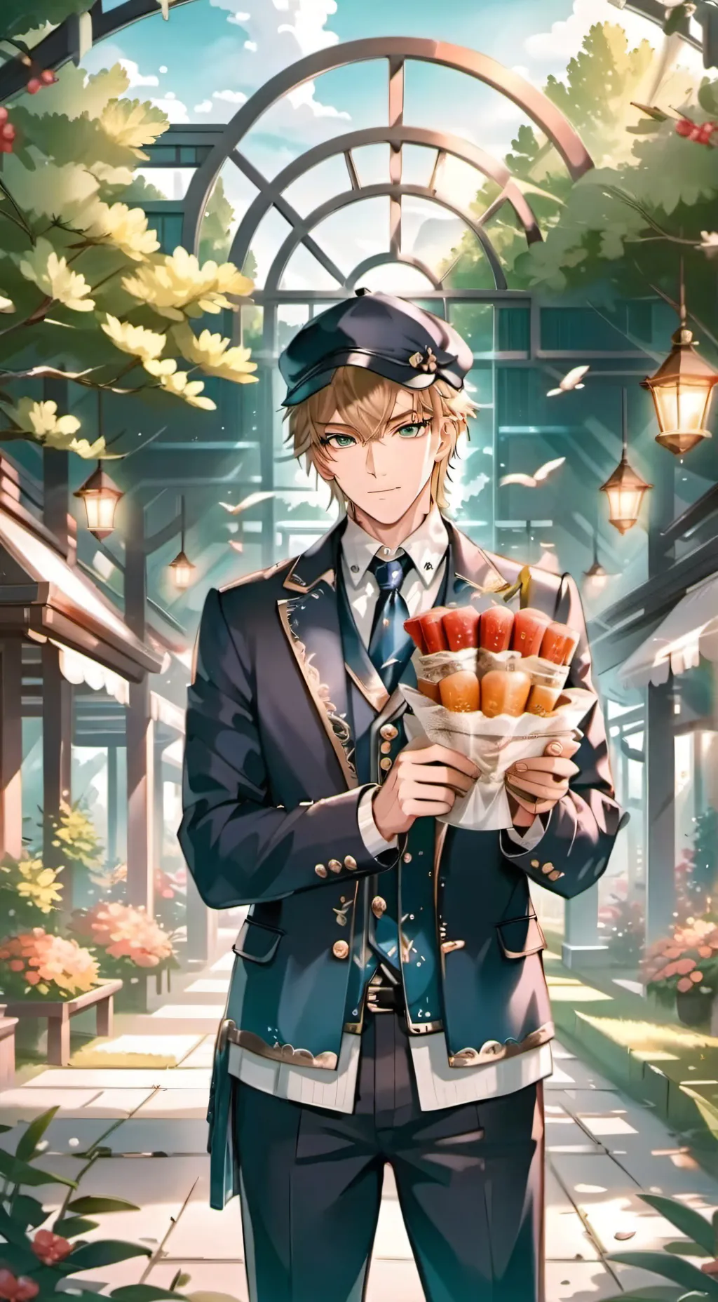 ai character: Admiral  Dusk background