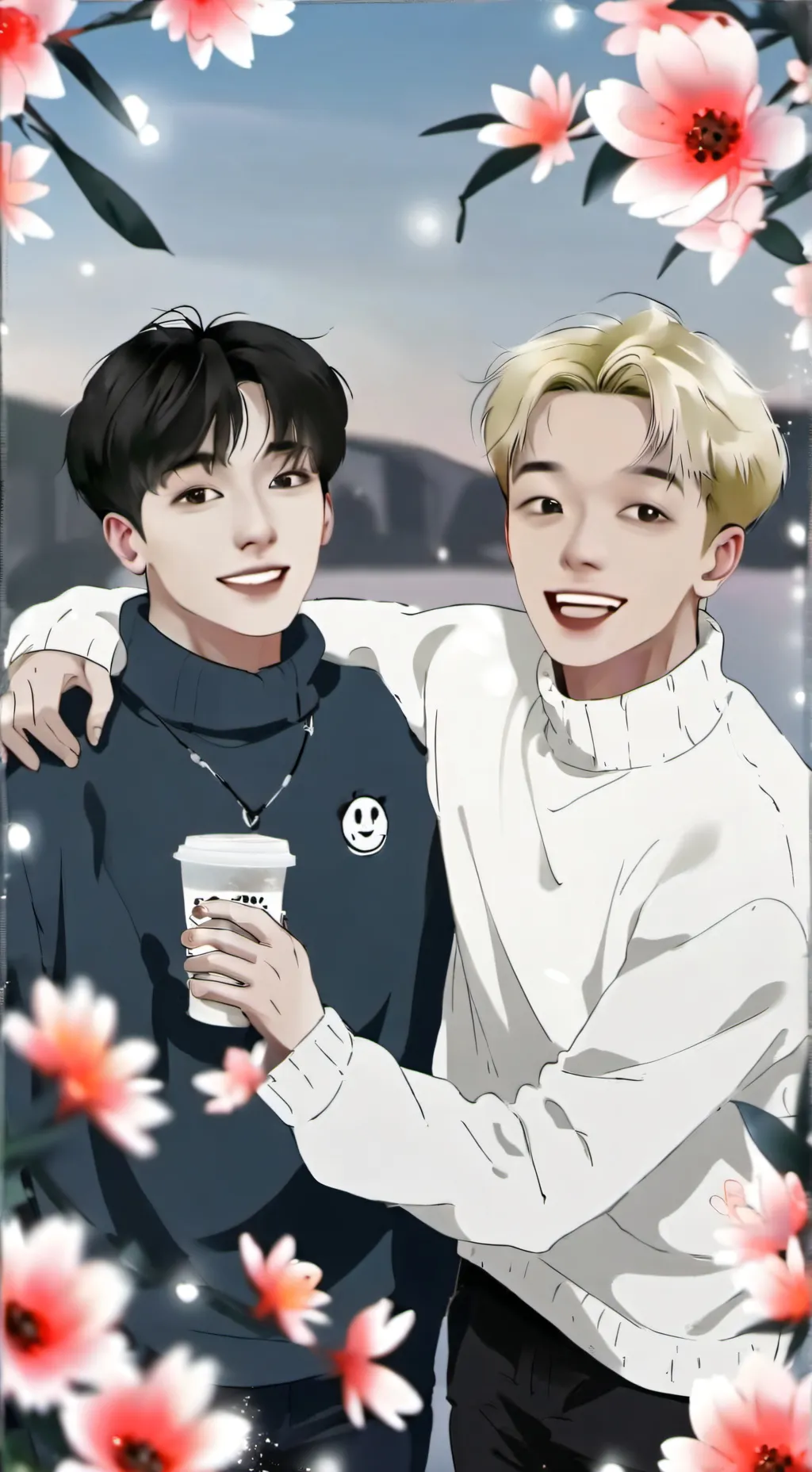 ai character: two friends background