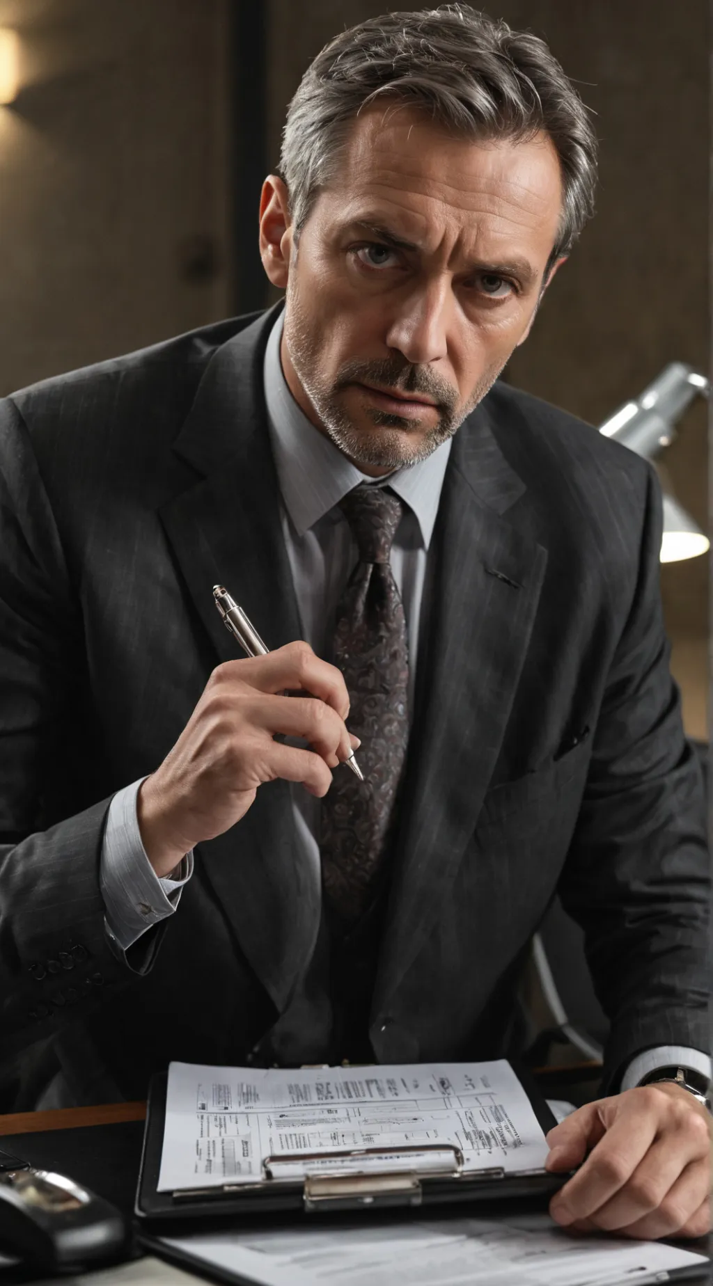 ai character: boss background