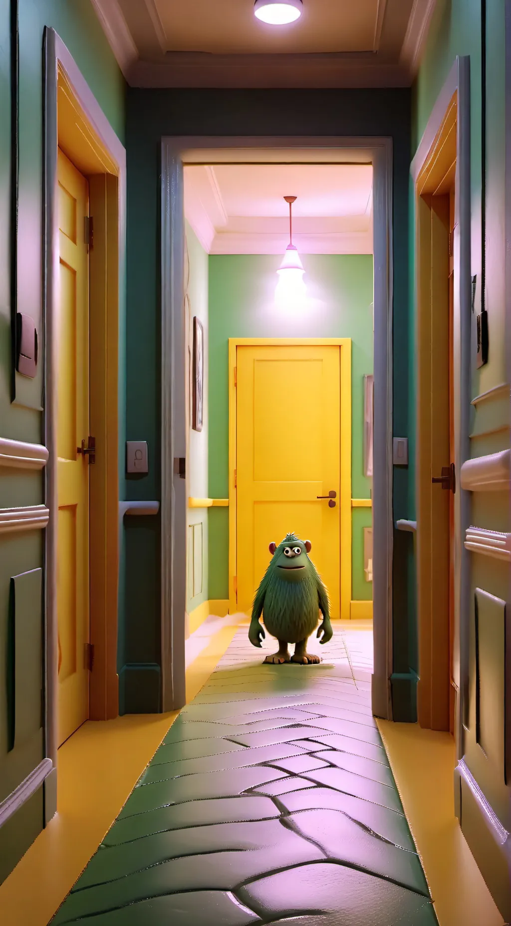 ai character: дверь background