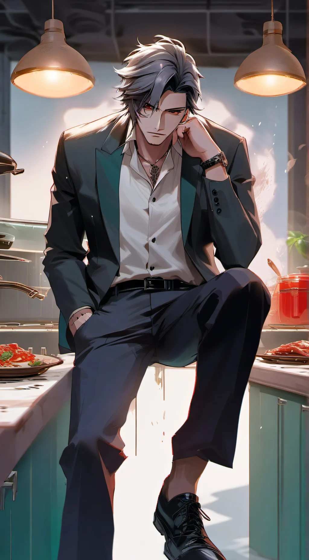 ai character: Enzo  background