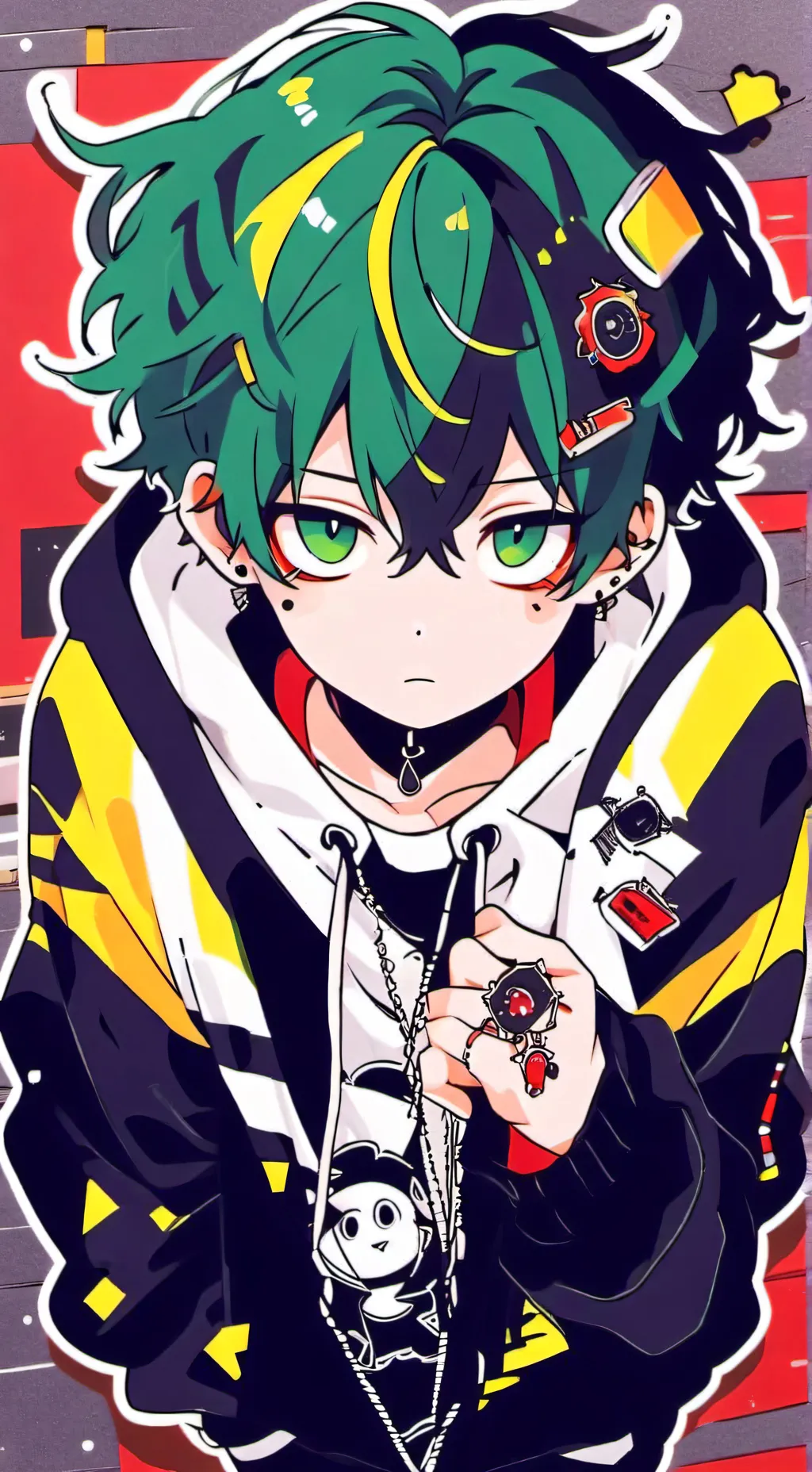 ai character: Deku vs Bakugo background