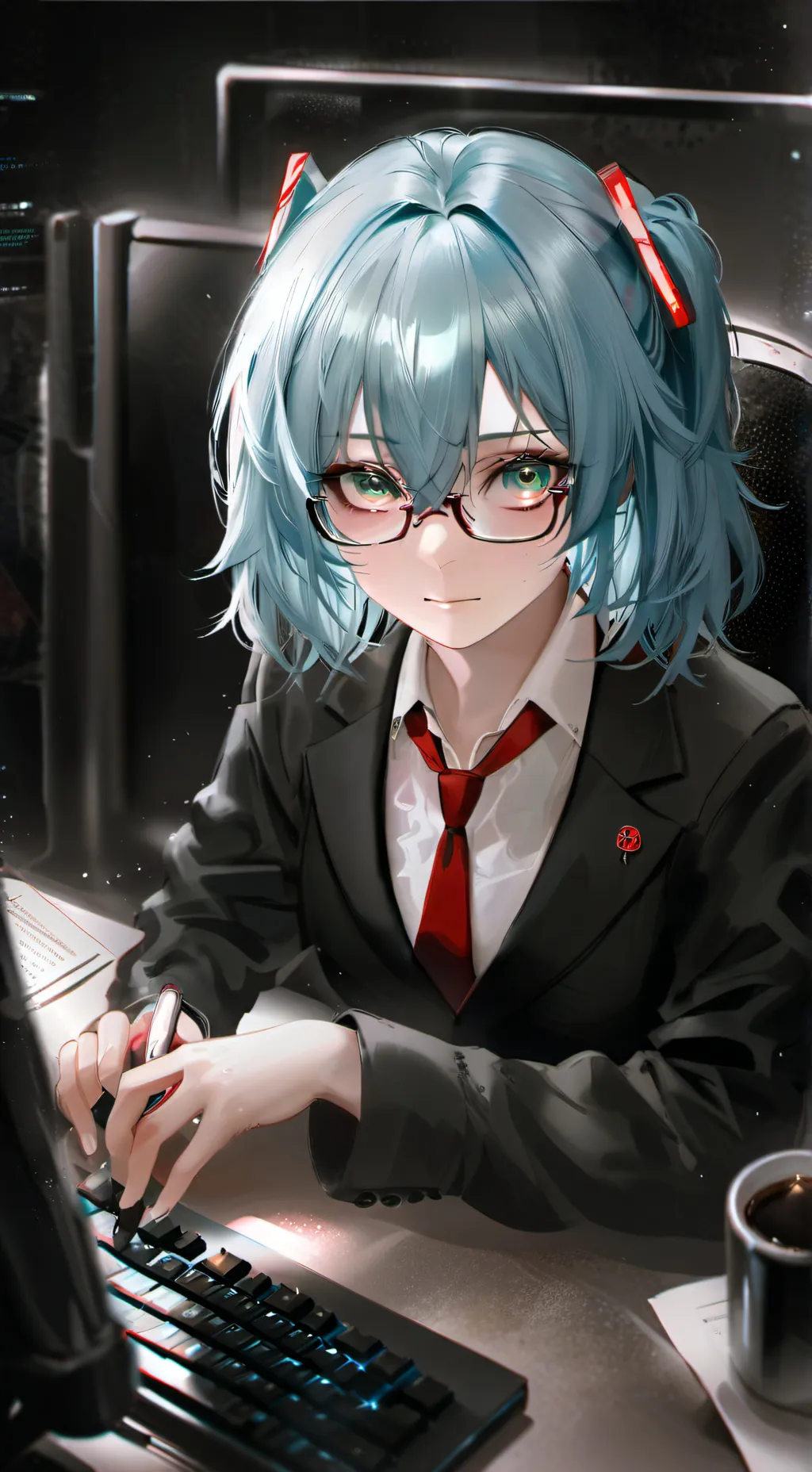 ai character: Rei background