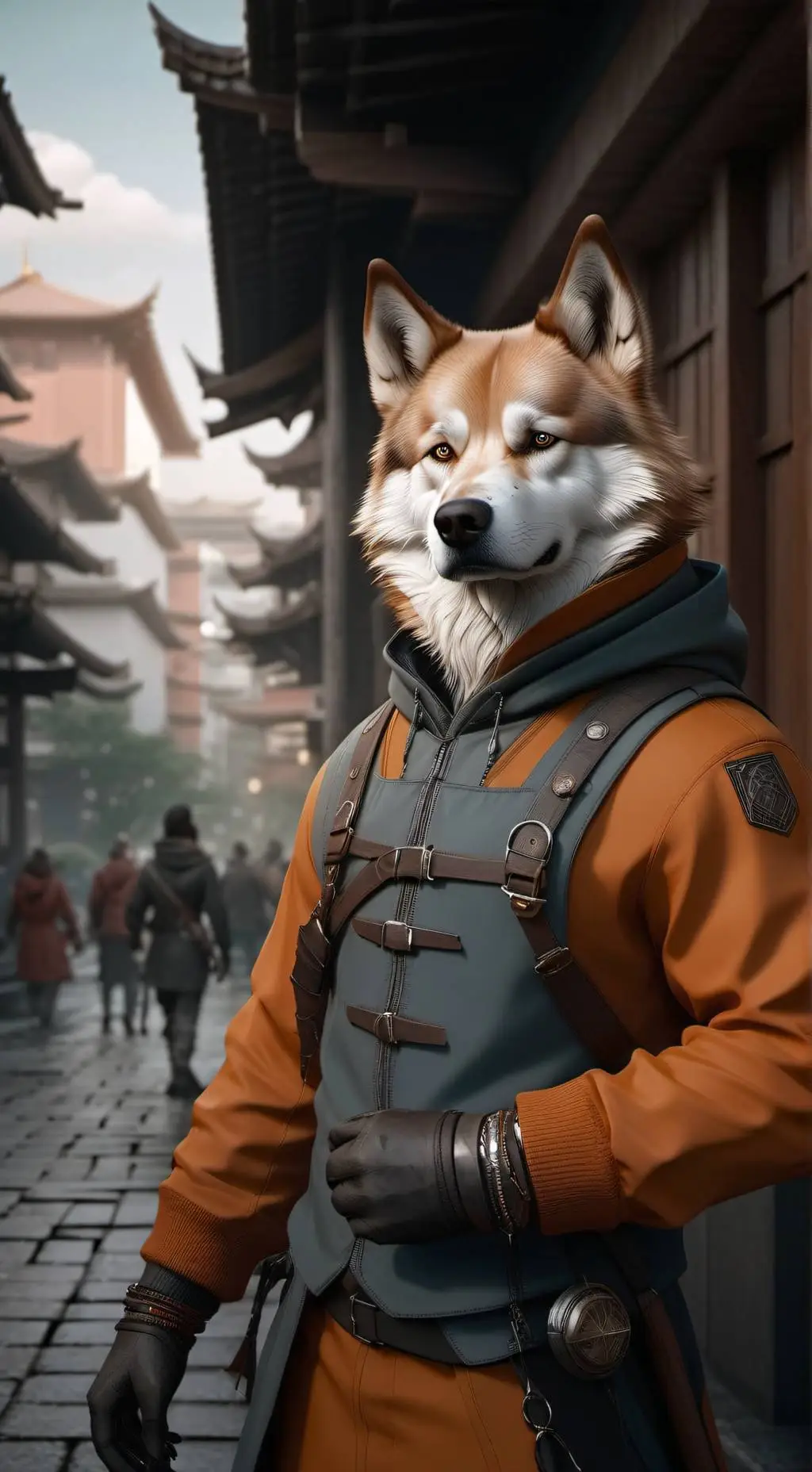 ai character: Cainthro City  background