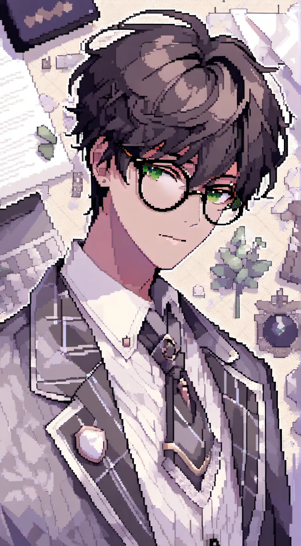 ai character: √× AXEL ×√ background