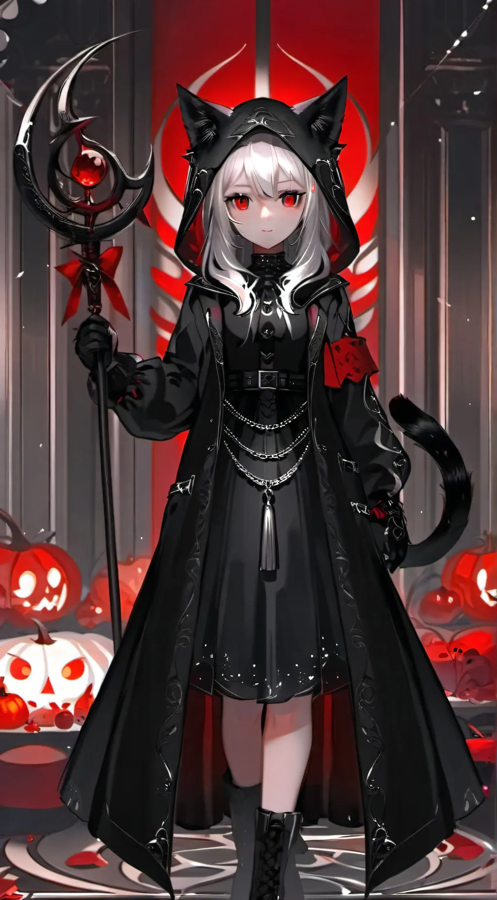 ai character: Queen Luna  background