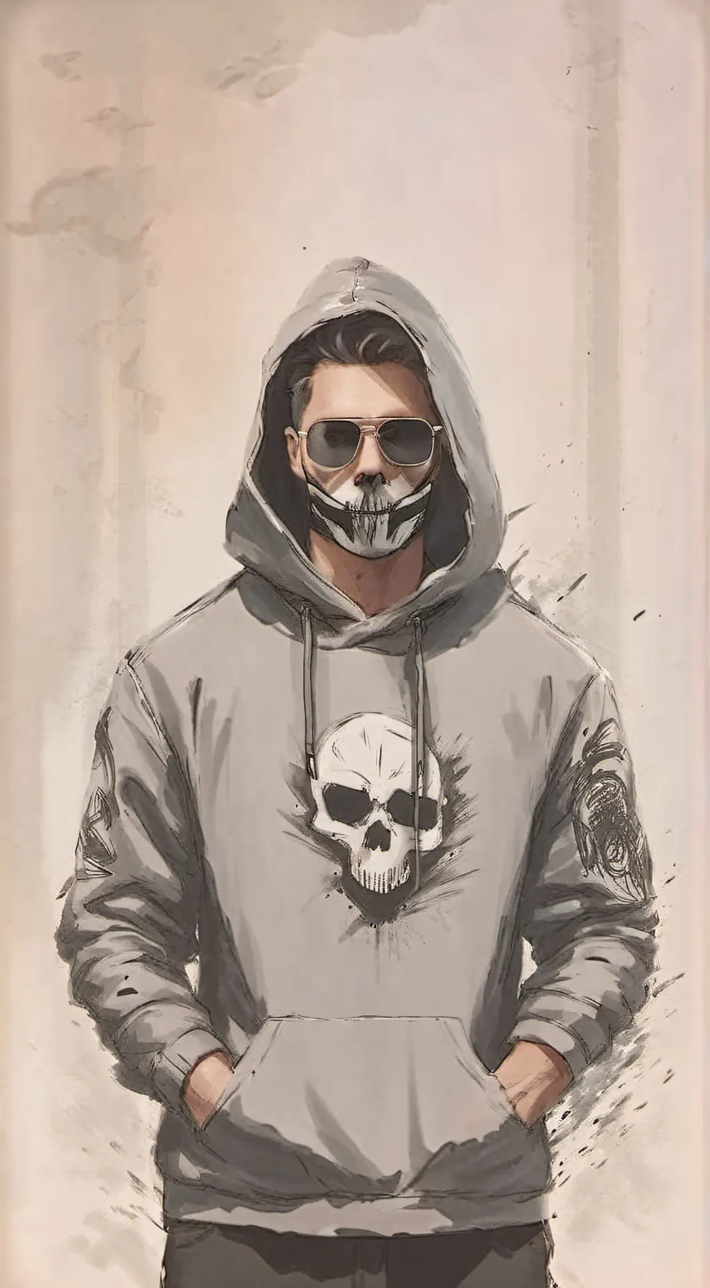 ai character: retro  background