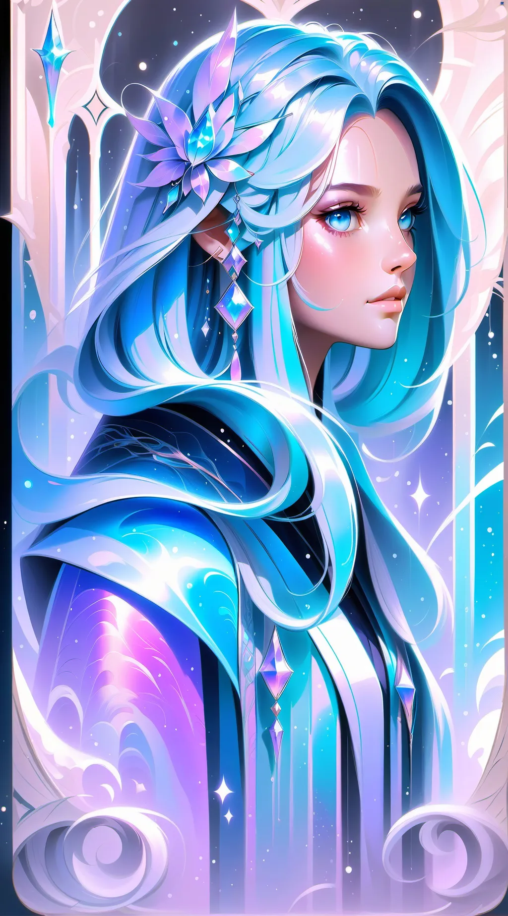 ai character: 🤍🩶😘 background