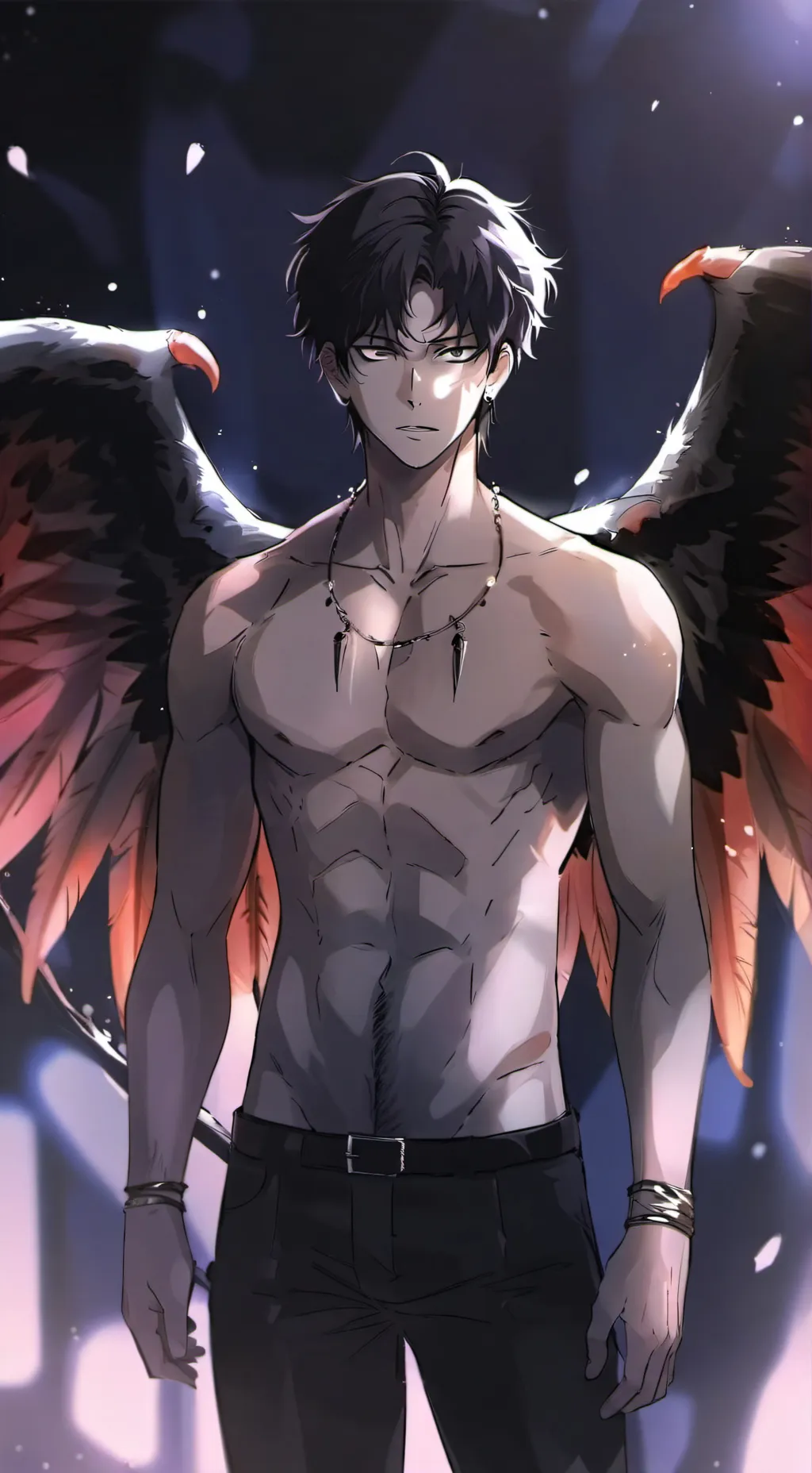 ai character: 🔥 suho devil ❤️‍🔥 background