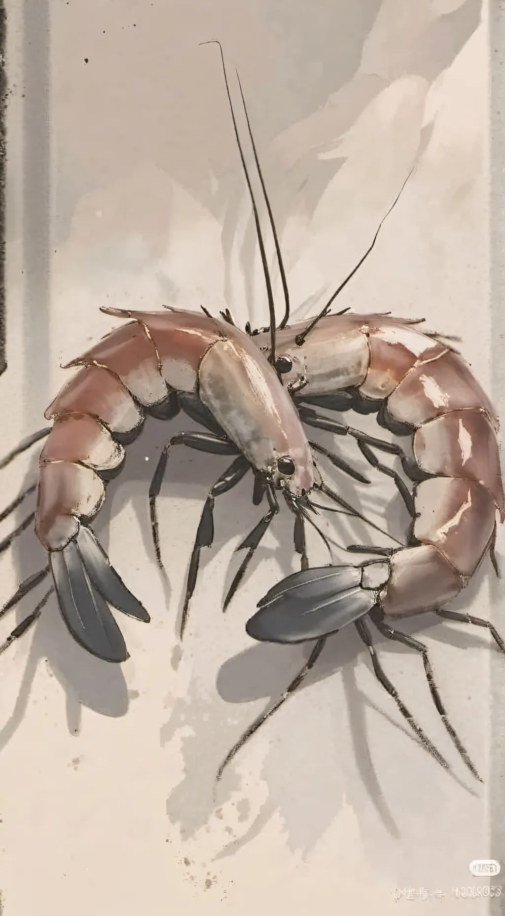 ai character: SHRIMPO BEING NICE background