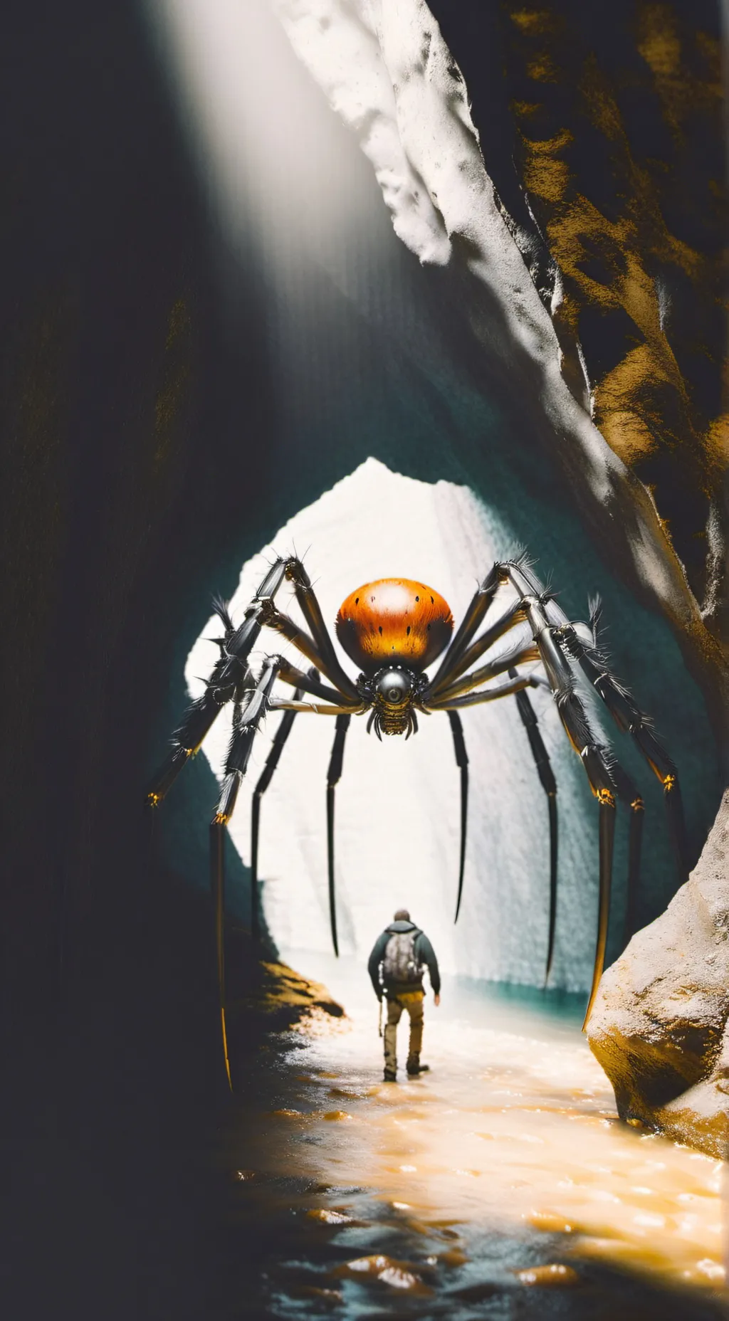 ai character: giant spider 3 background