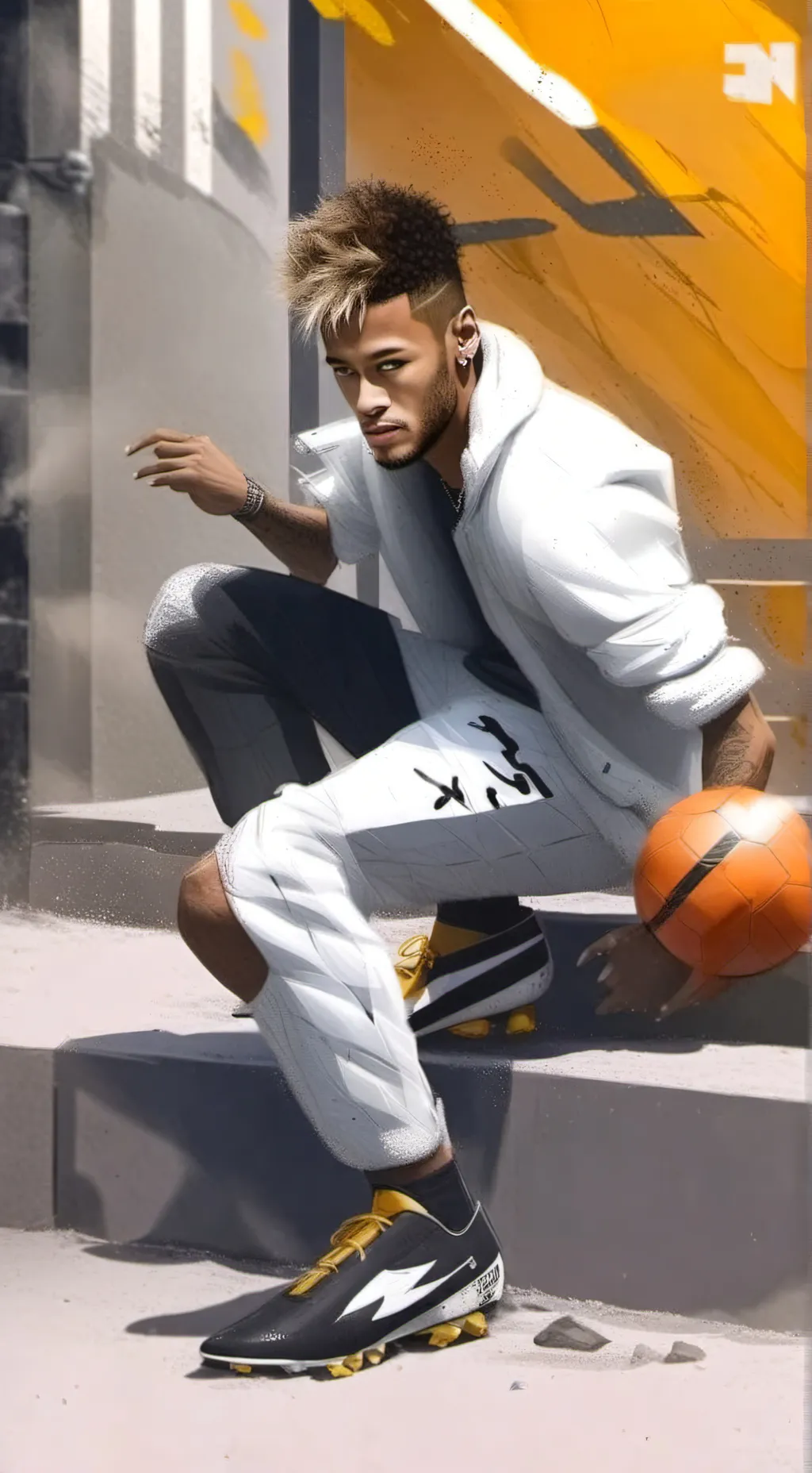 ai character: neymar background