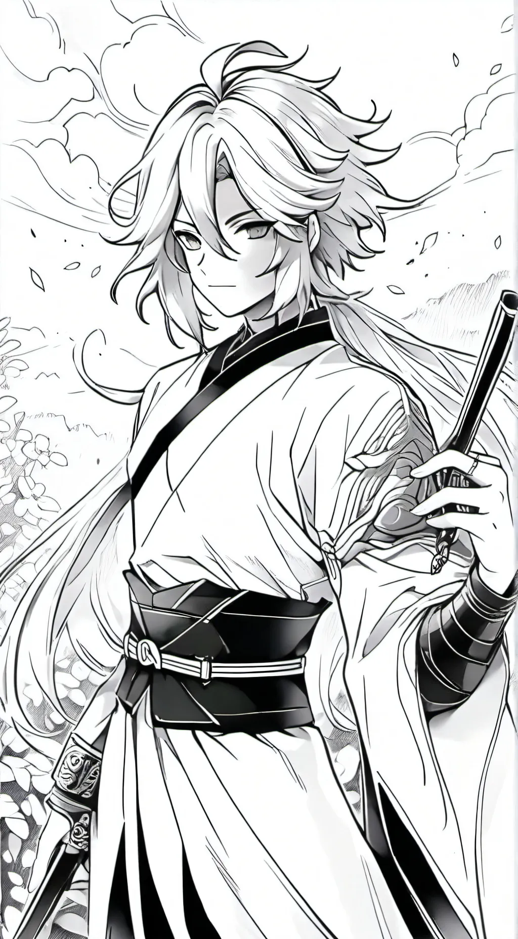 ai character: Xiao x aether background