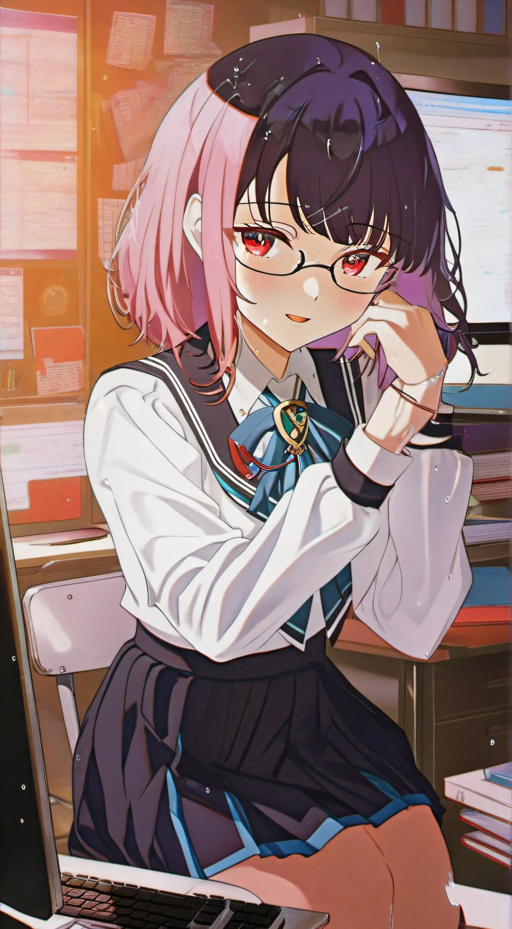 ai character: Rei background