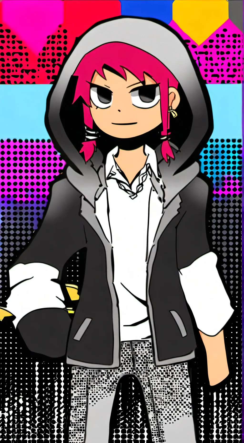 ai character: Ramona flowers background