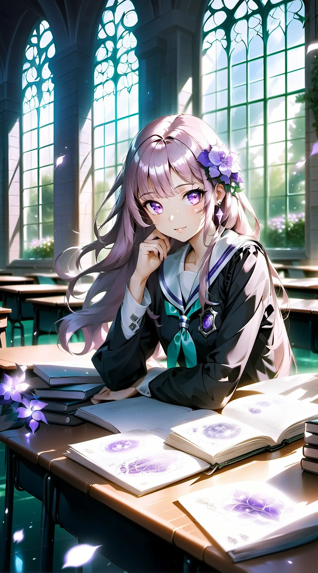 ai character: Luna background