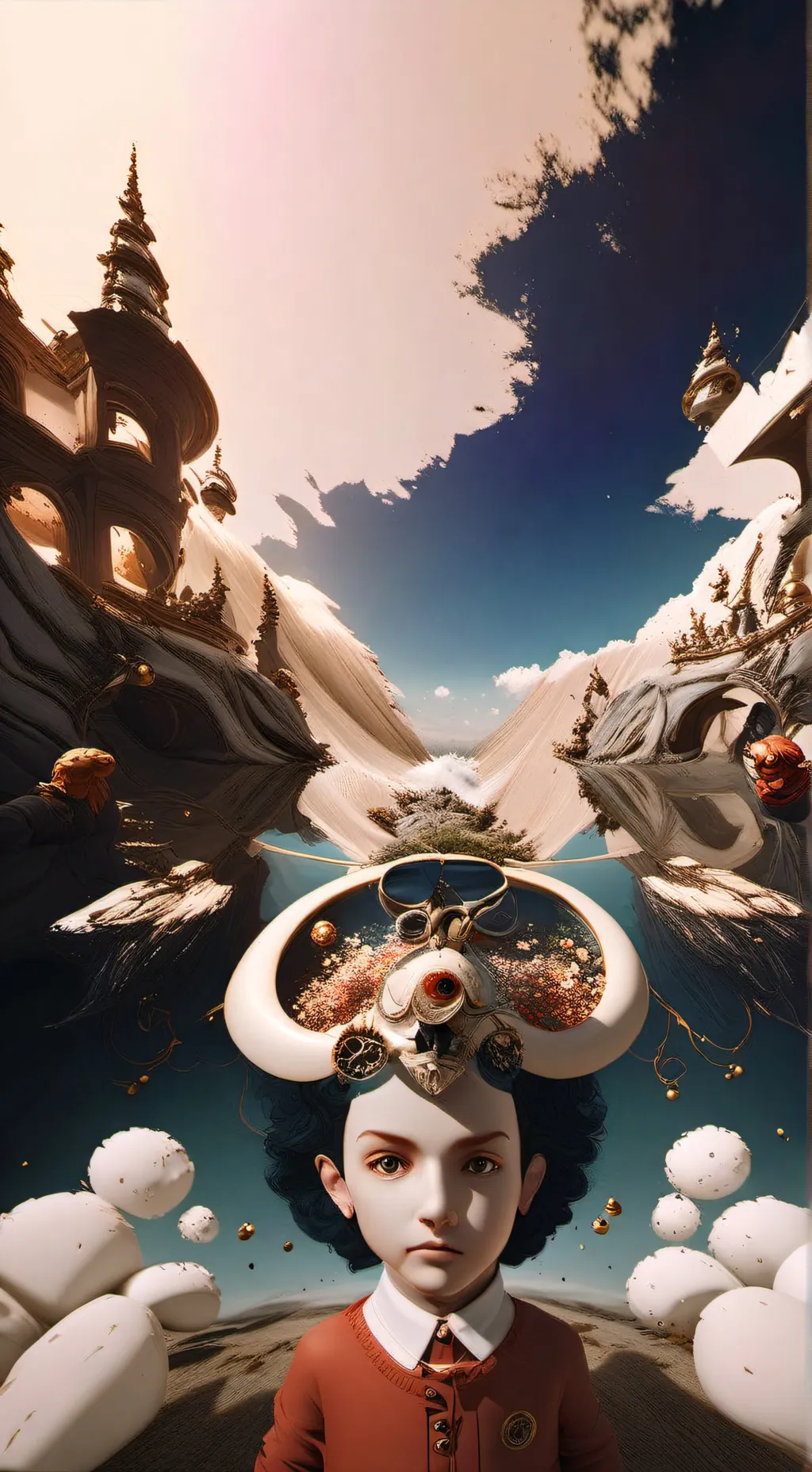 ai character: 👁️🔴dreamcore🌈🍄 background