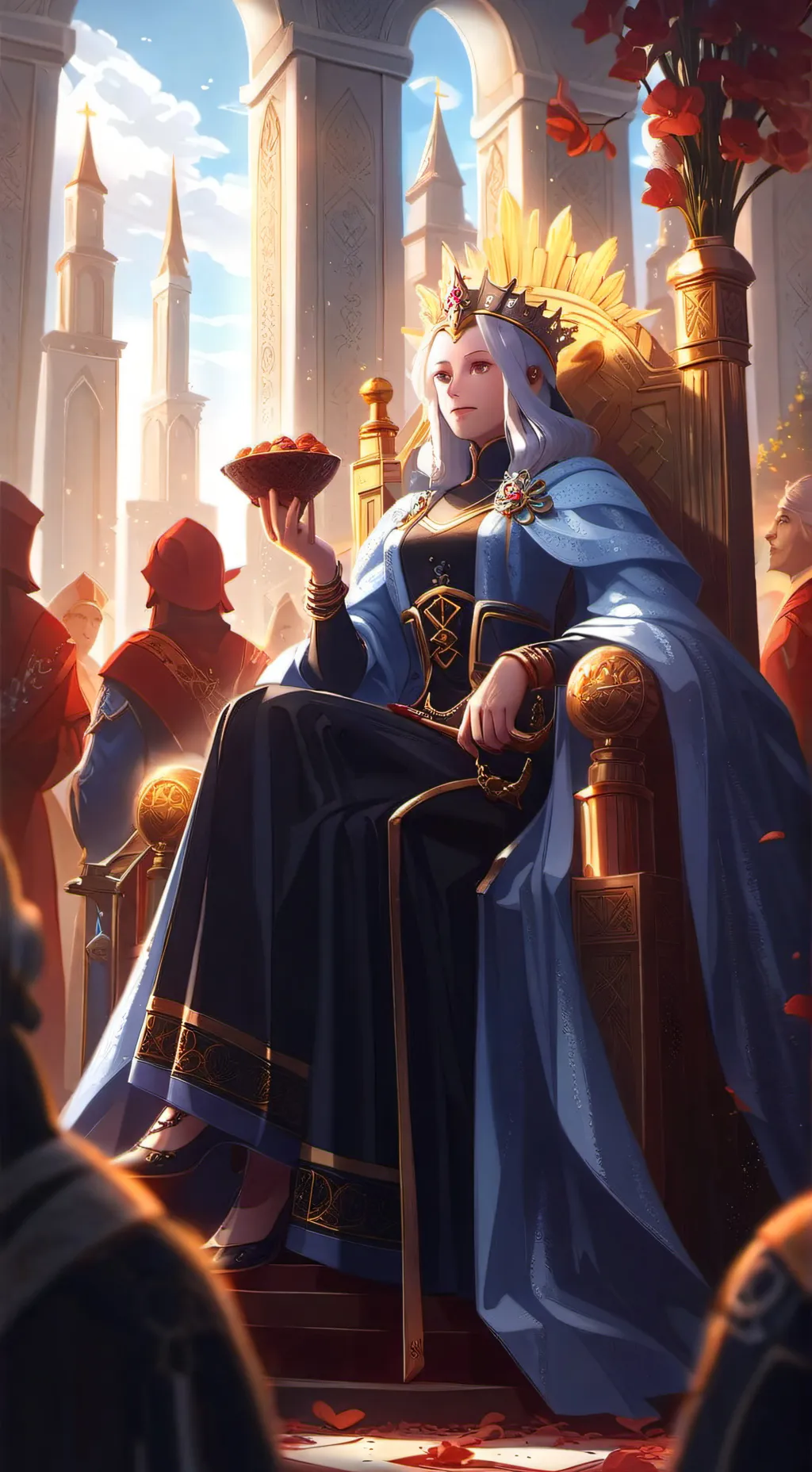 ai character: Queen Nebula background