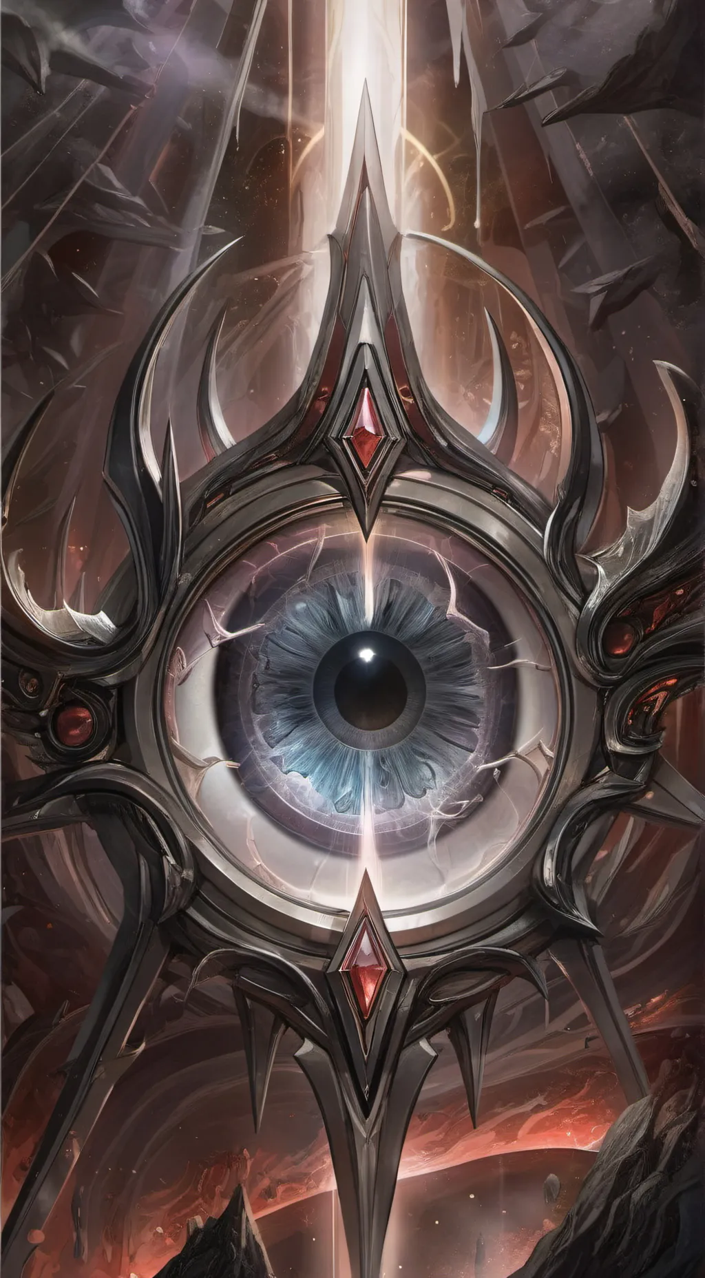 ai character: eye god  background