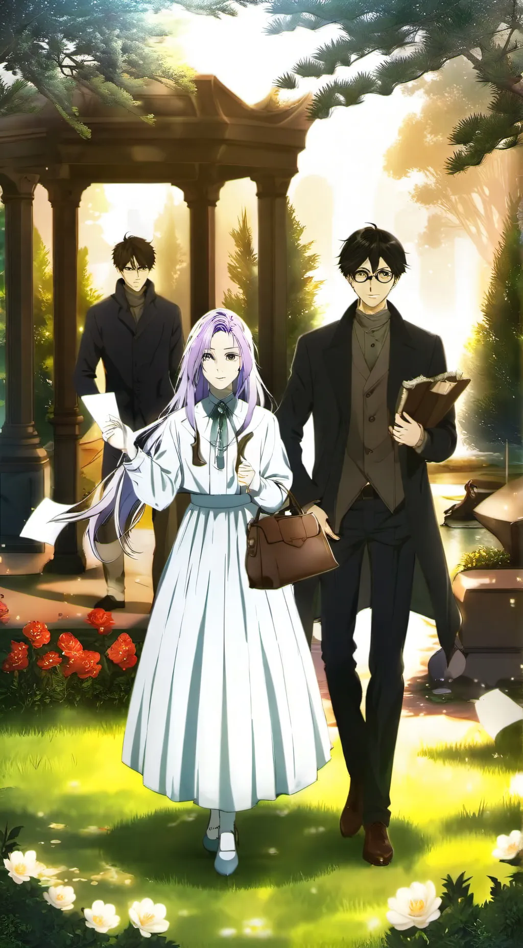 ai character: lab run background