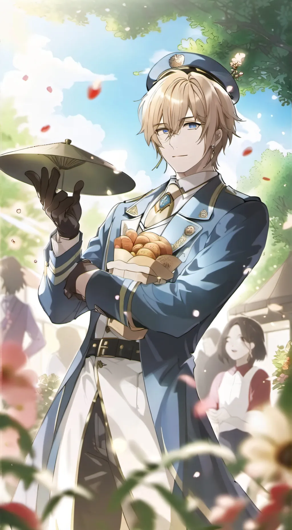 ai character: Police officer  background