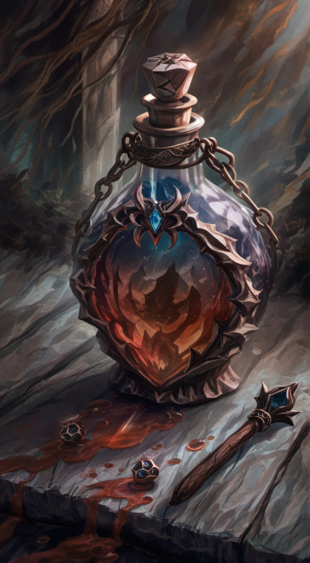 ai character: truth potion background