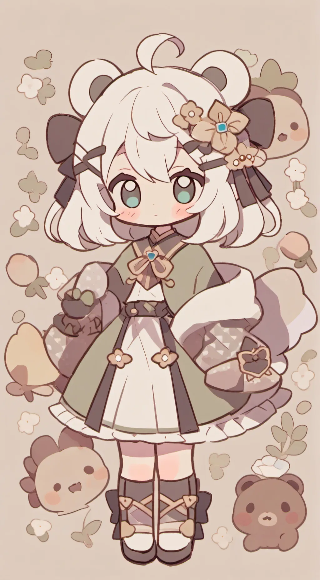 ai character: Sprout ×Cosmo background