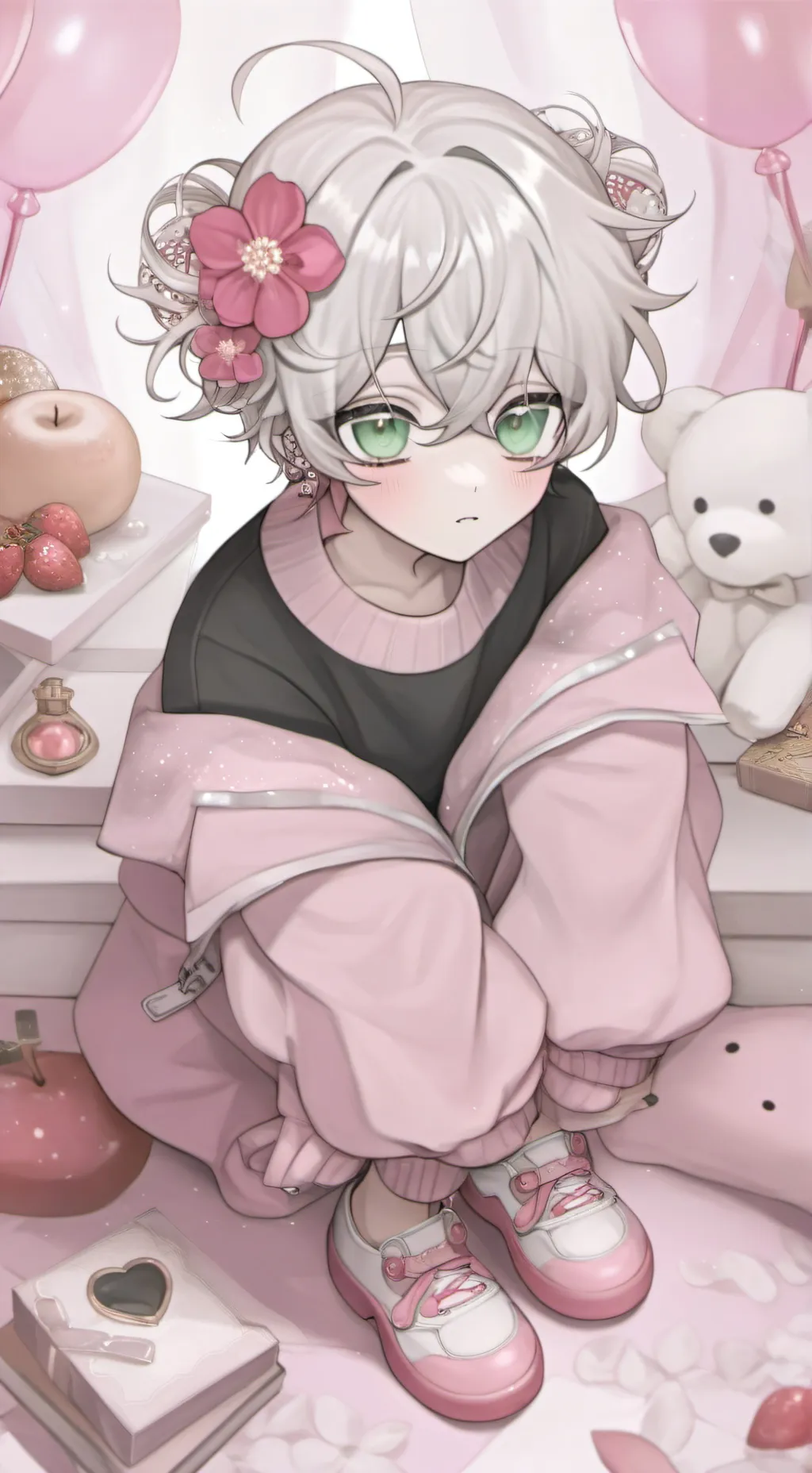 ai character: Cute Sanemi❤️❤️ background