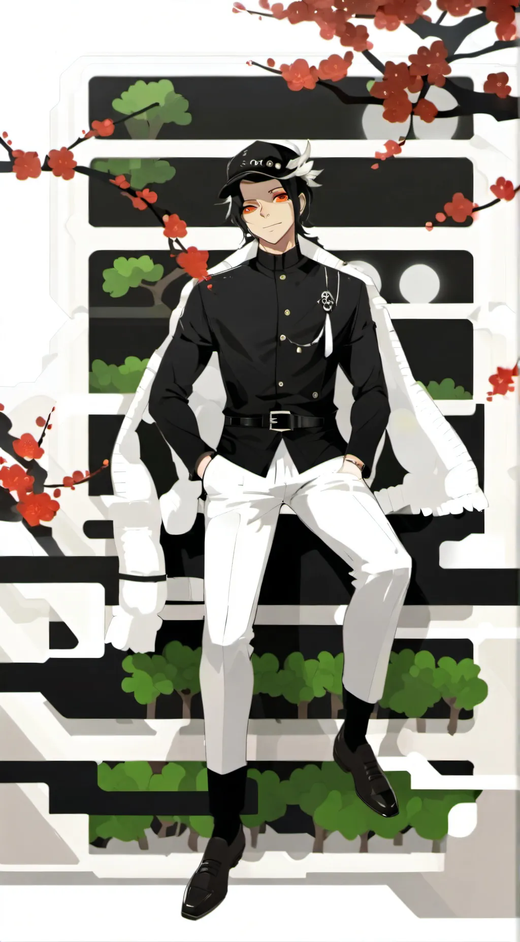 ai character: Muzan Squid Games background