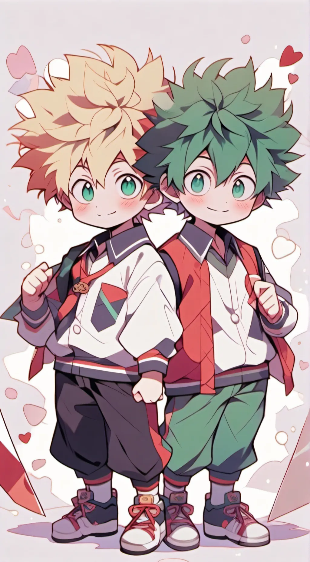 ai character: BakuDeku background