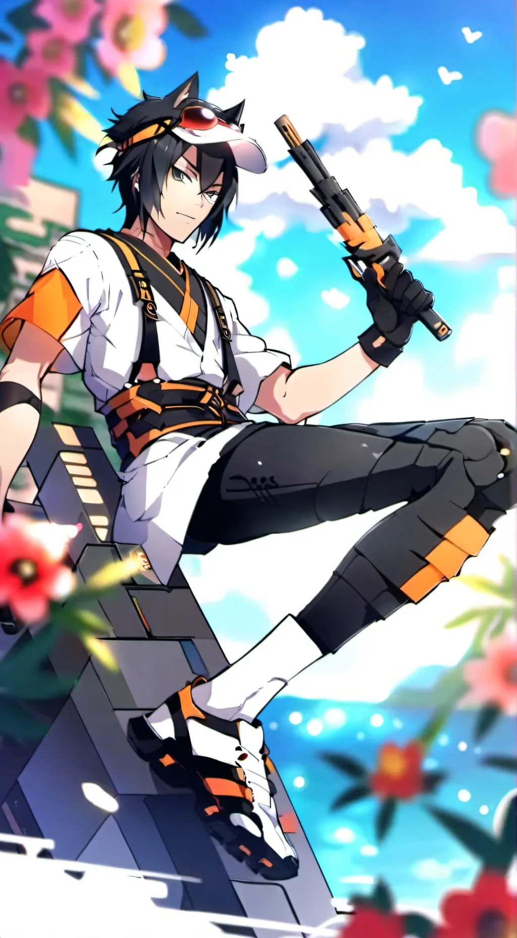 ai character: Giyu Squid Games background