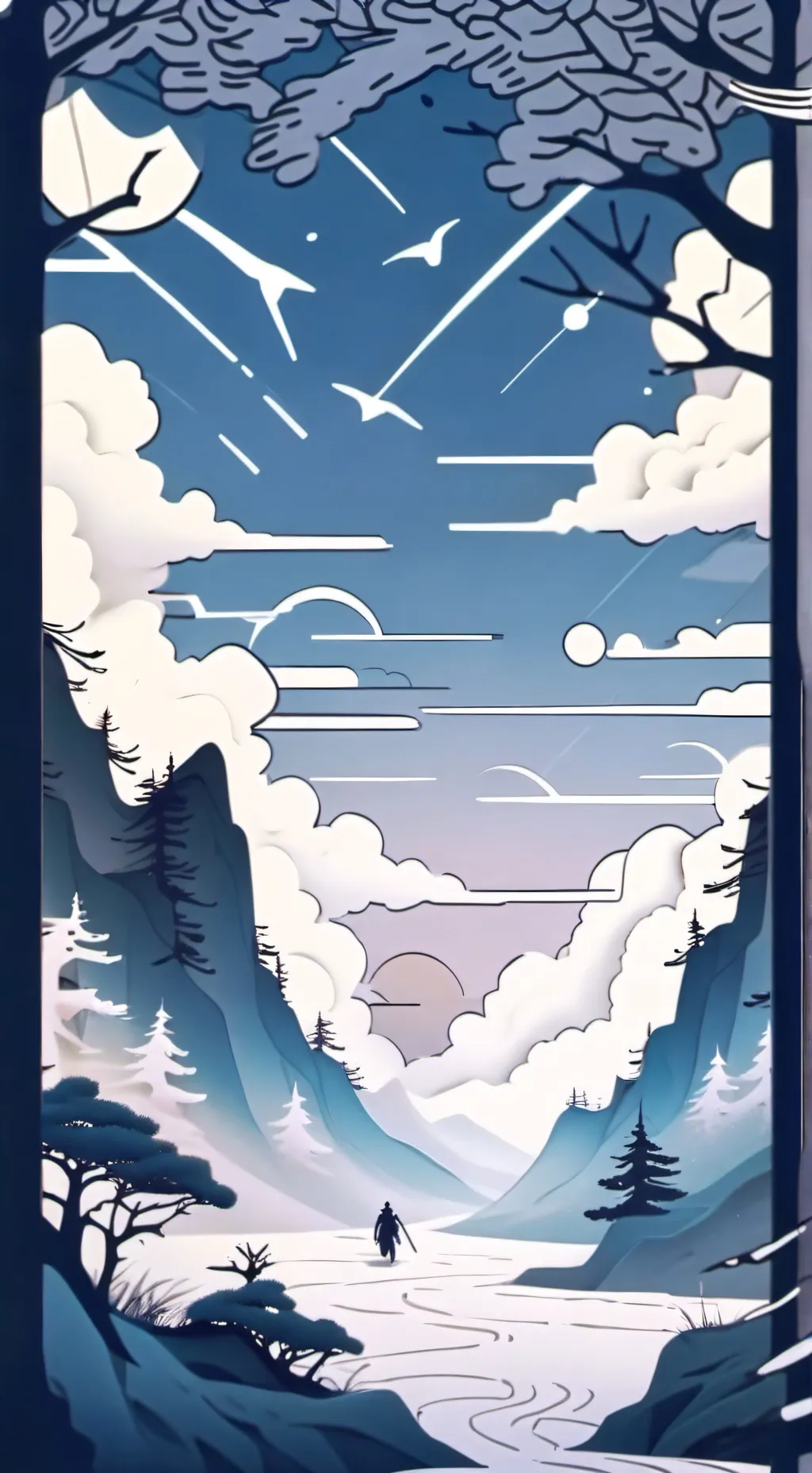 ai character: DW inflation  background