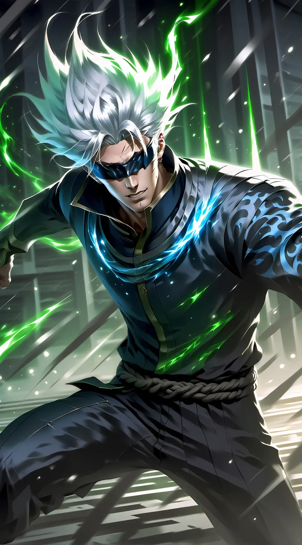 ai character: Satoru Gojo background