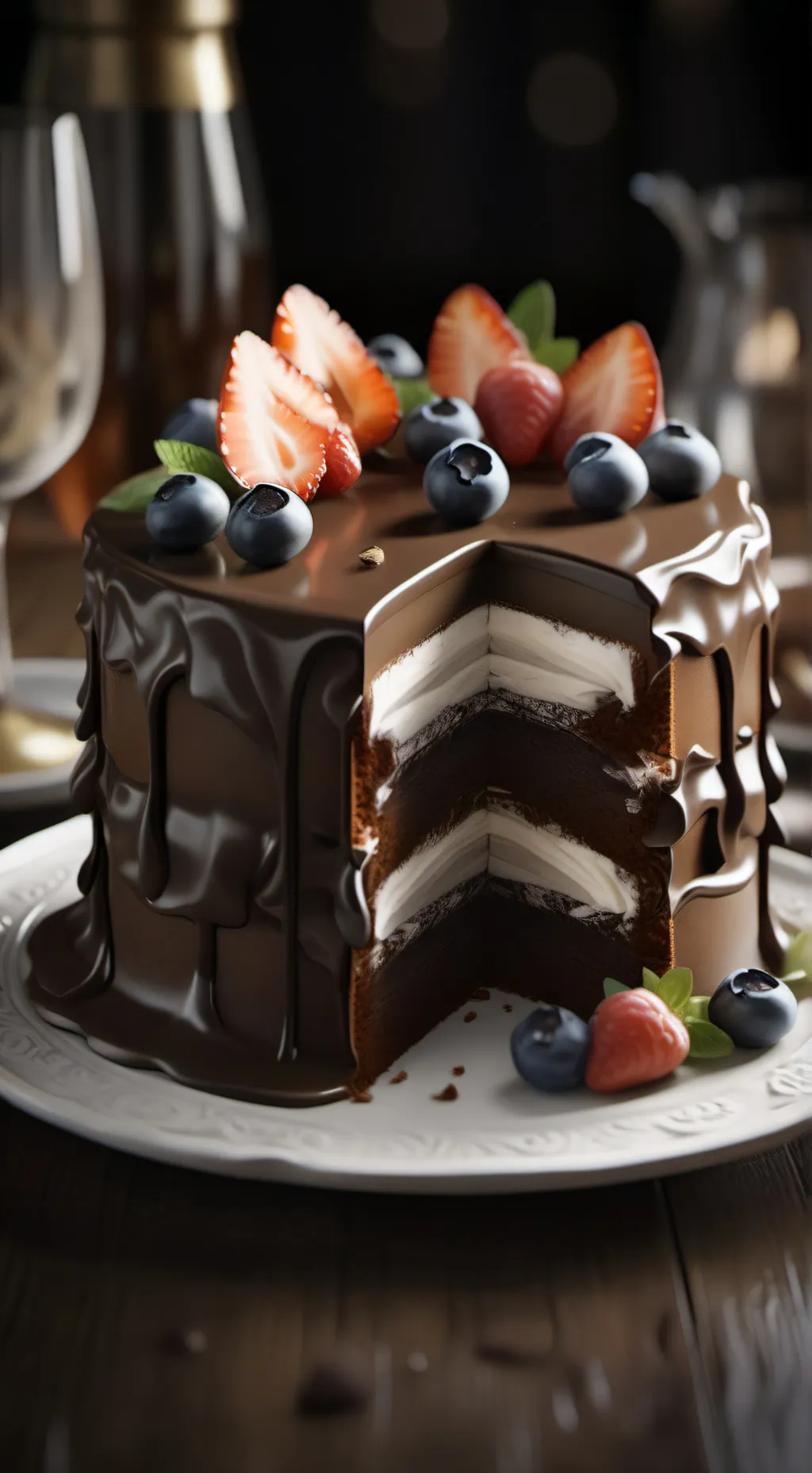 ai character: cake background