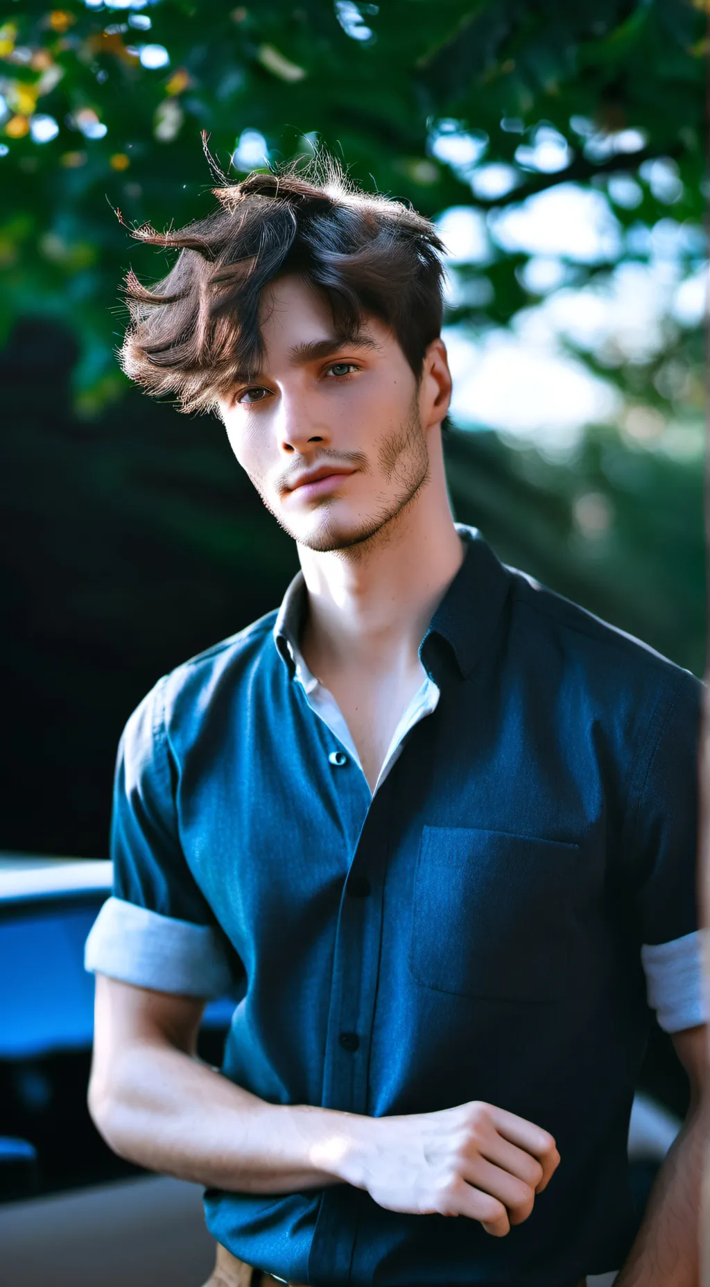 ai character: Mark background