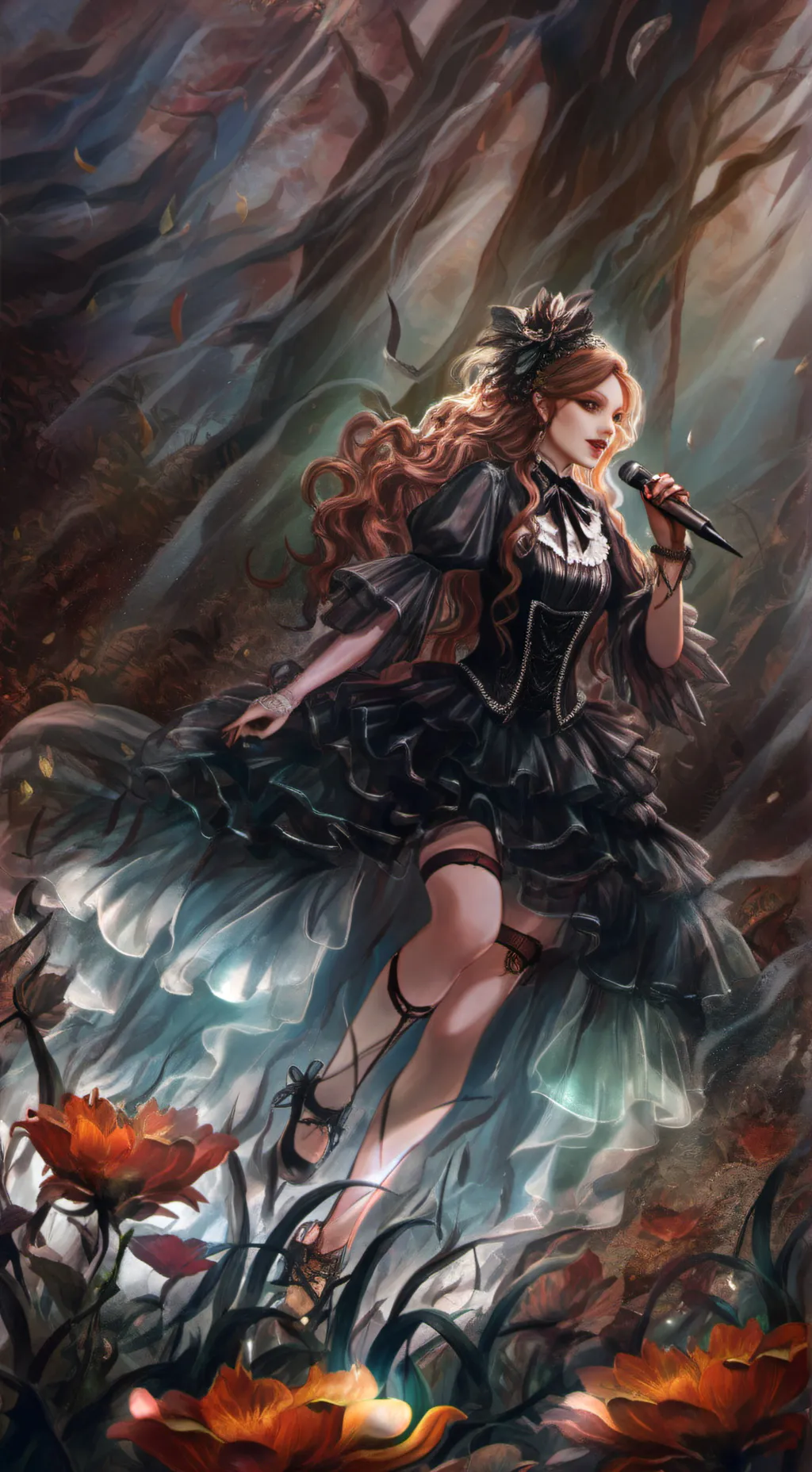 ai character: Rous Rosvelt  background