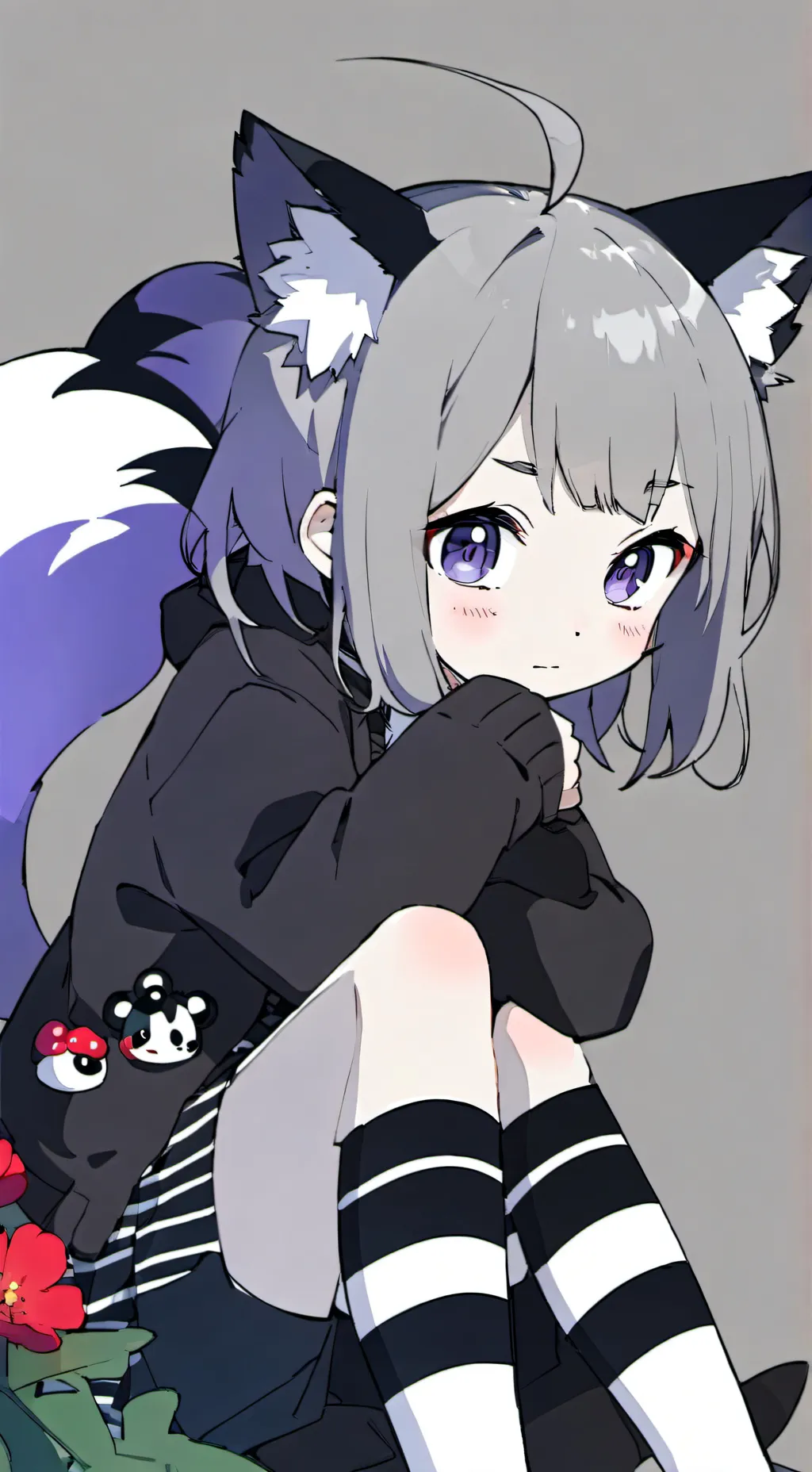 ai character: Stripecat Fursona background