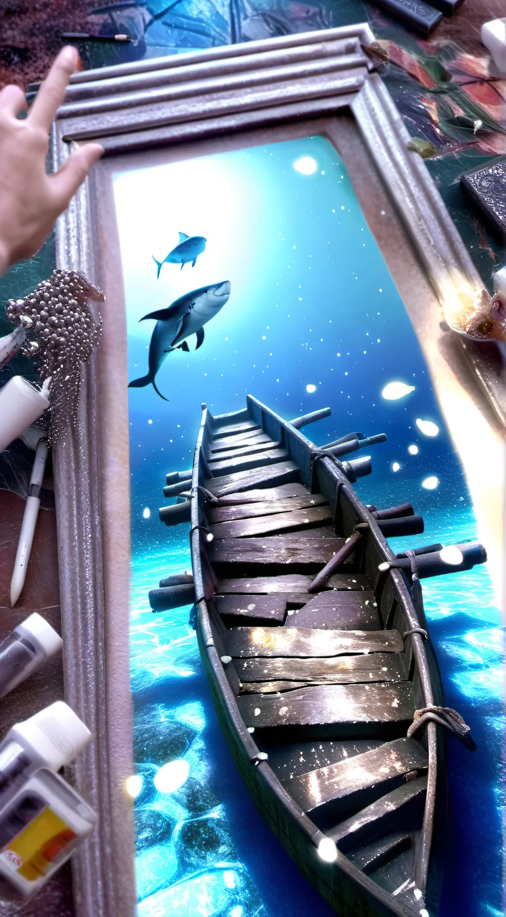 ai character: pez que habla background