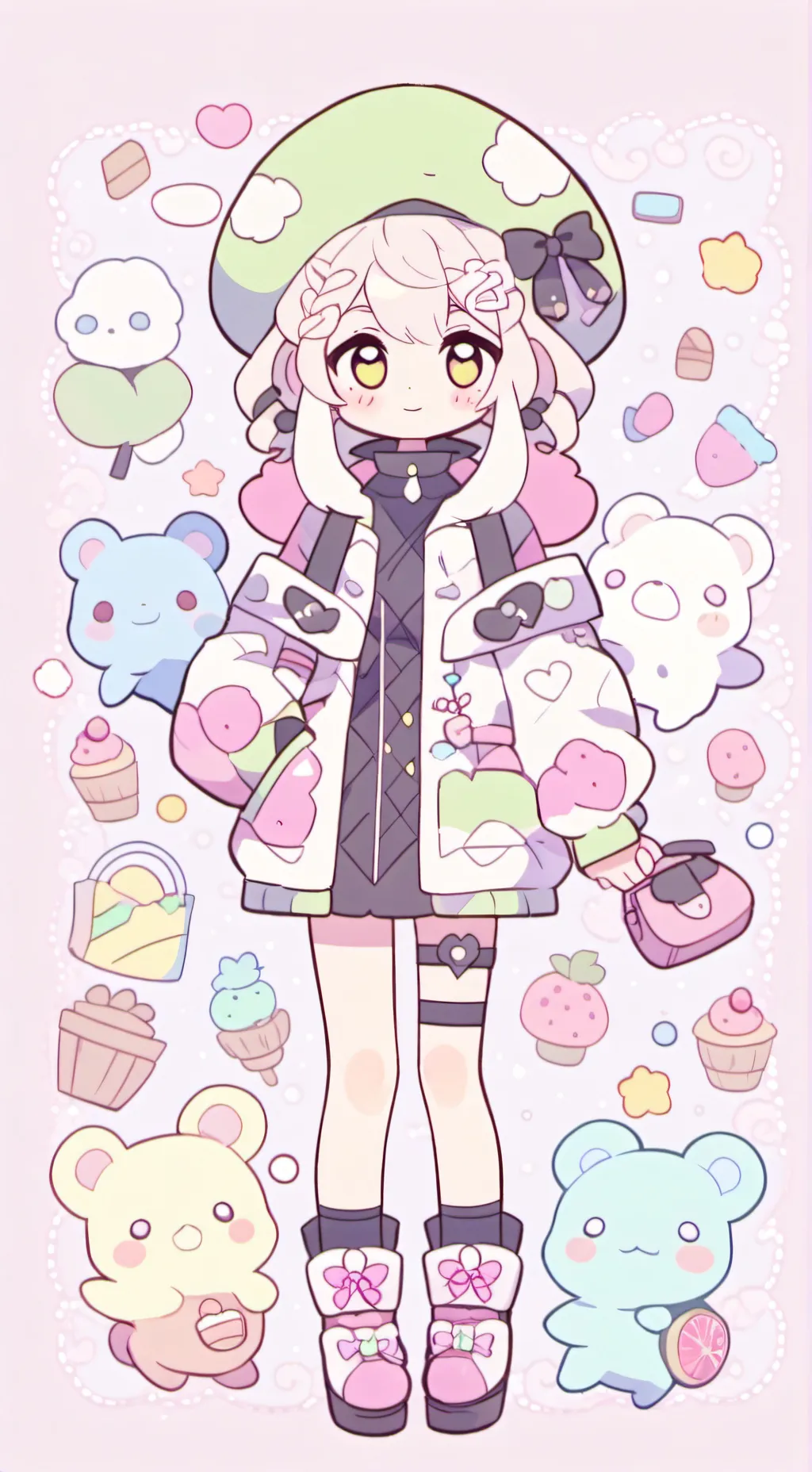 ai character: DW Xmas 3 background