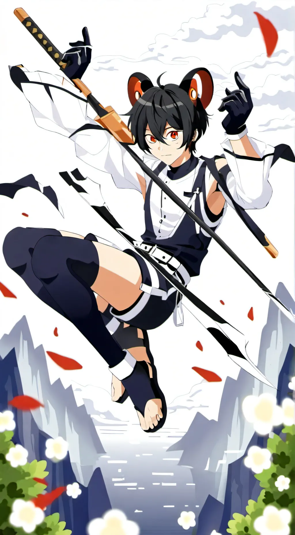 ai character: Miya Reki Langa background