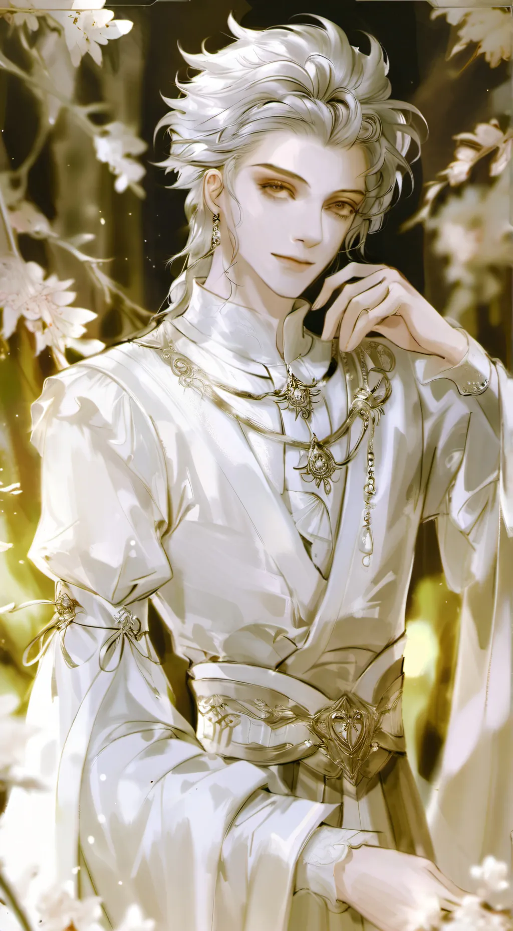 ai character: Matrimonio falso background