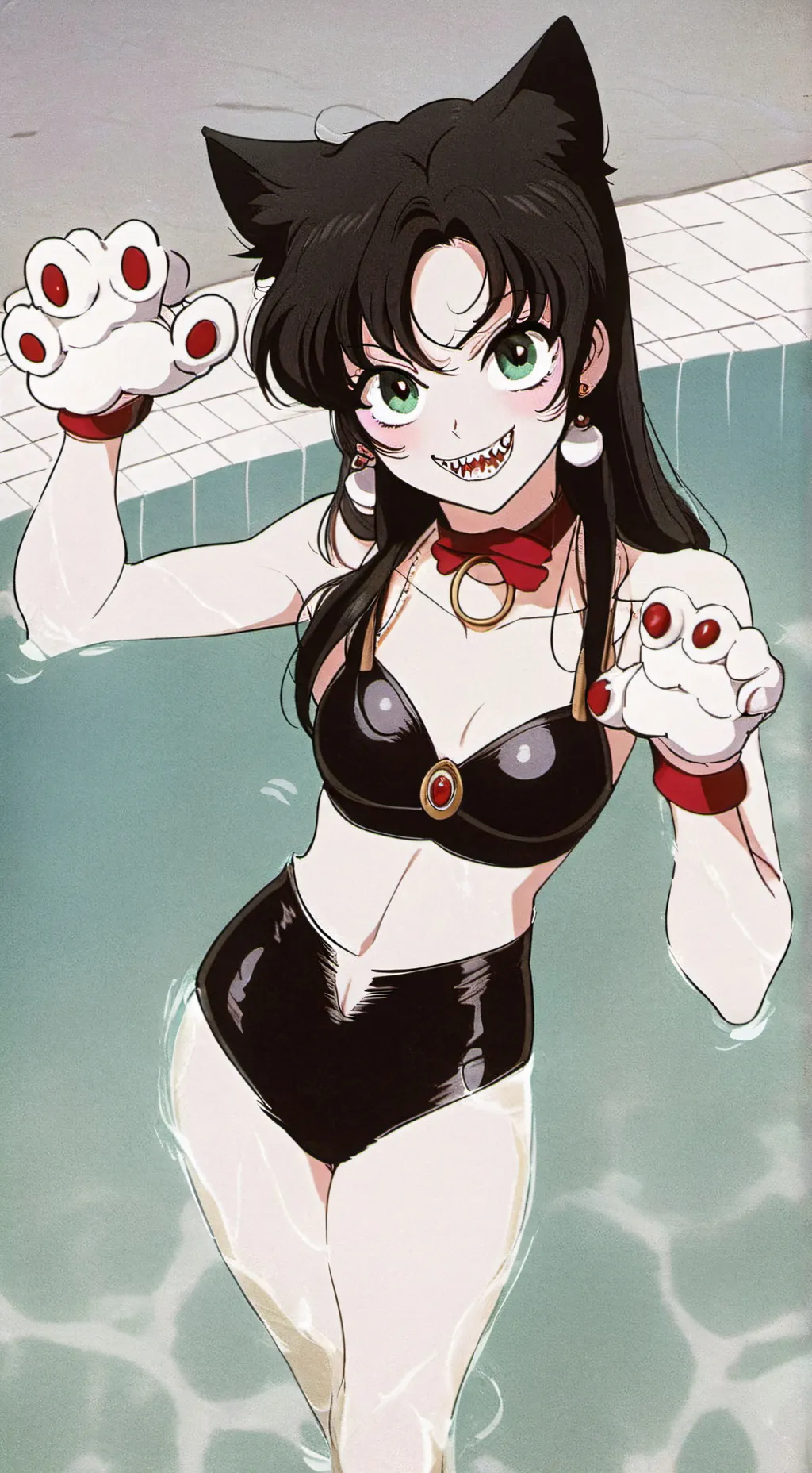 ai character: giantess ms circle background