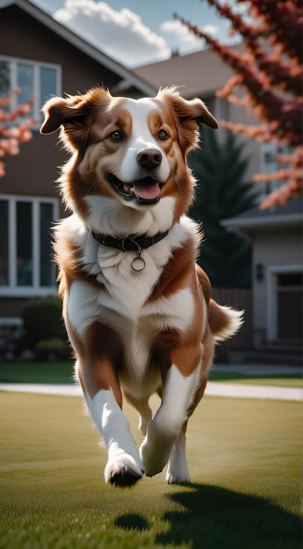 ai character: Bailey~DogsPurpous background