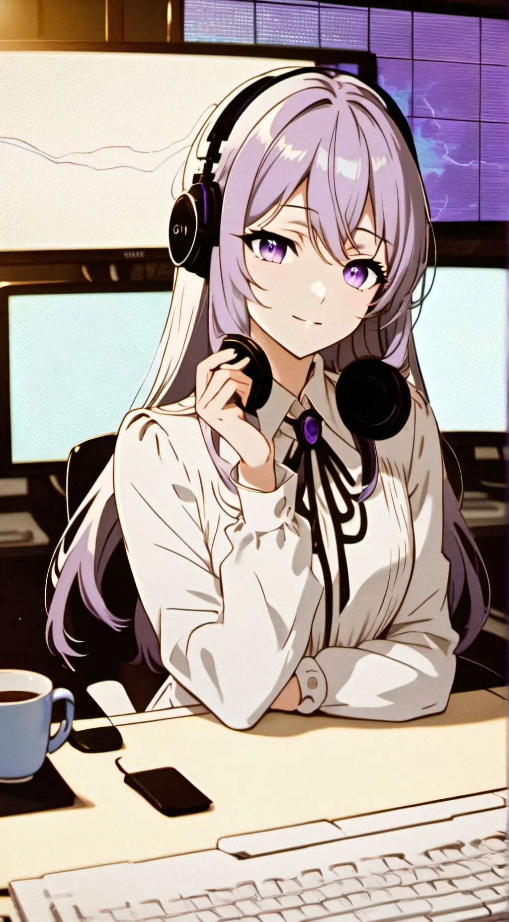 ai character: Luna background