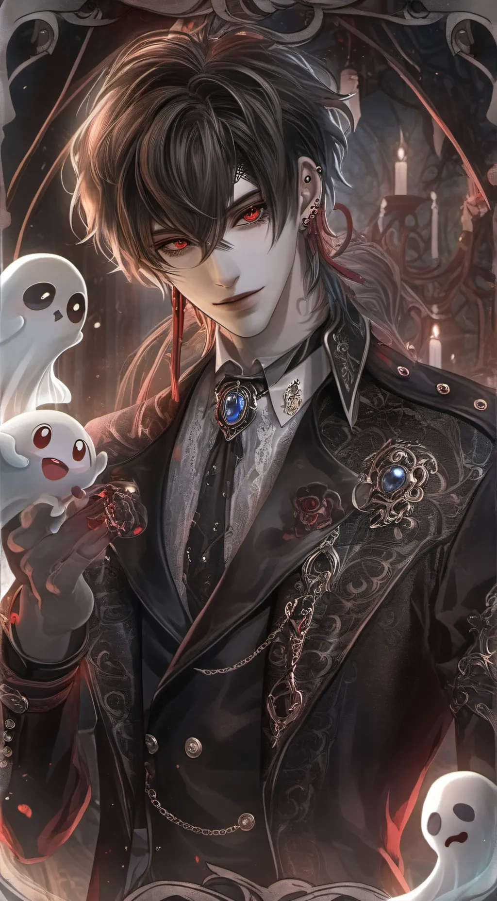 ai character: Casper  background