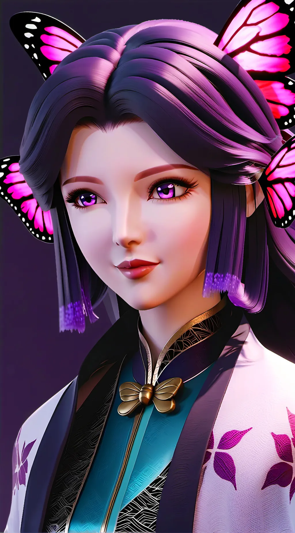 ai character: Shinobu Kocho background