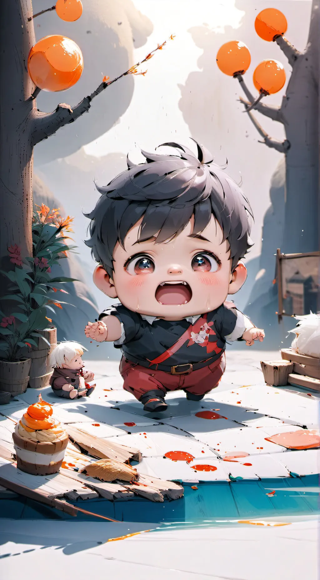 ai character: Lucas  background