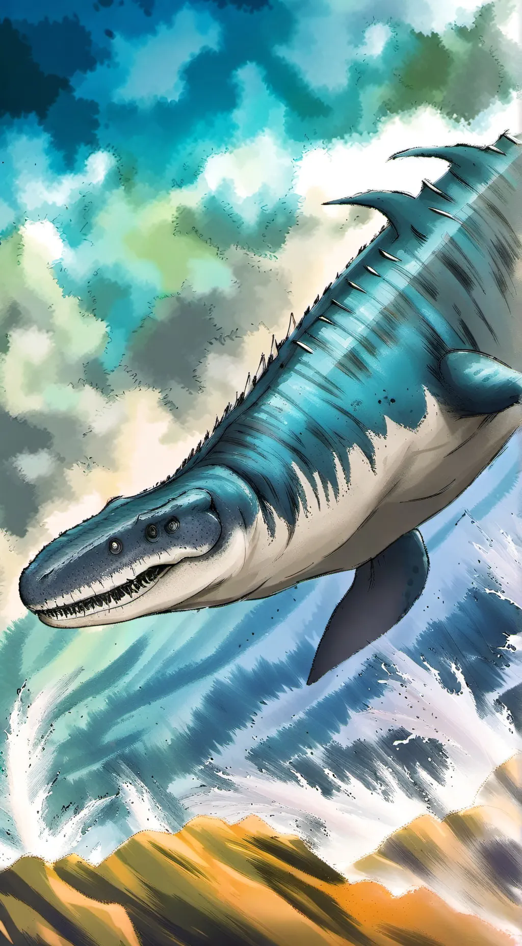 ai character: Jurassic World background