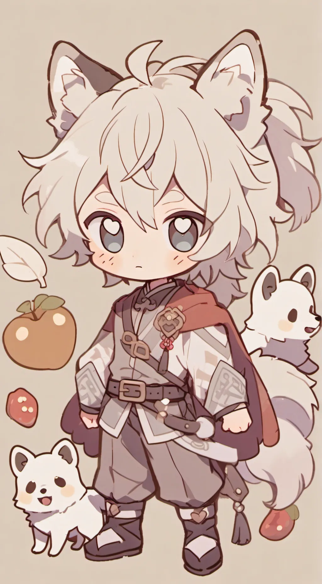 ai character: winter background