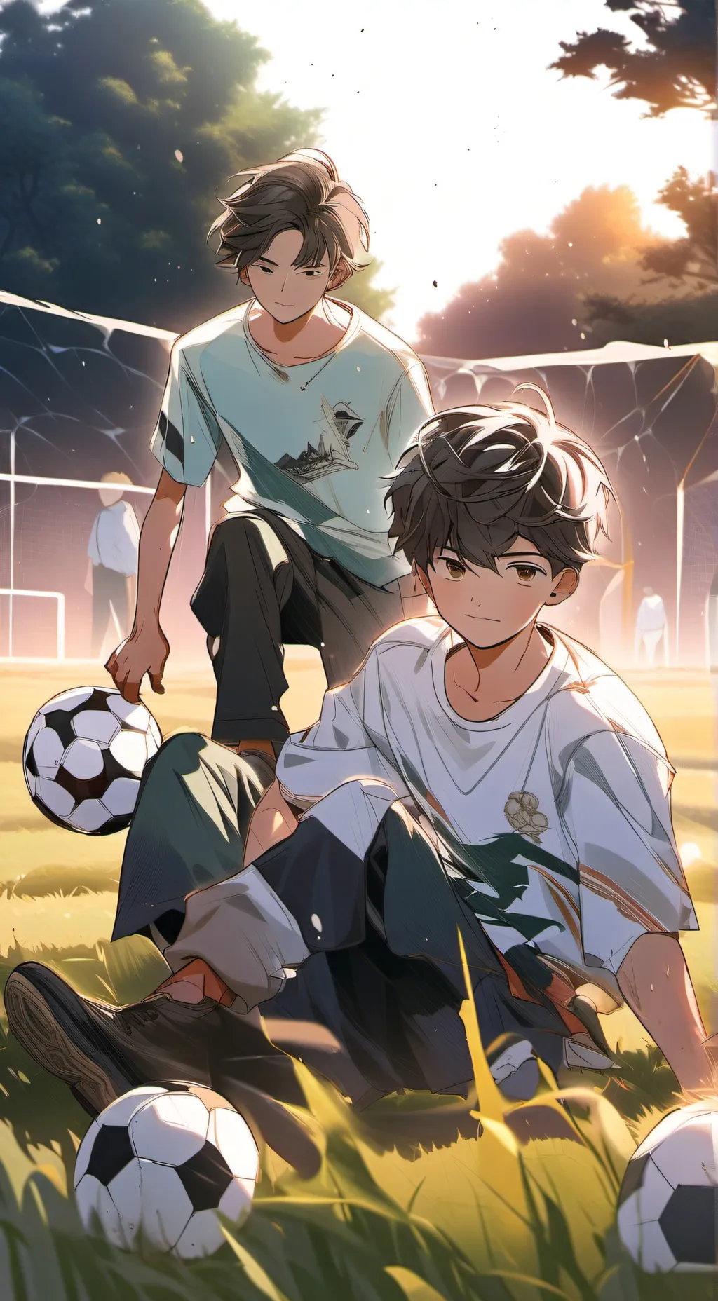 ai character: Yuri e Lucas  background